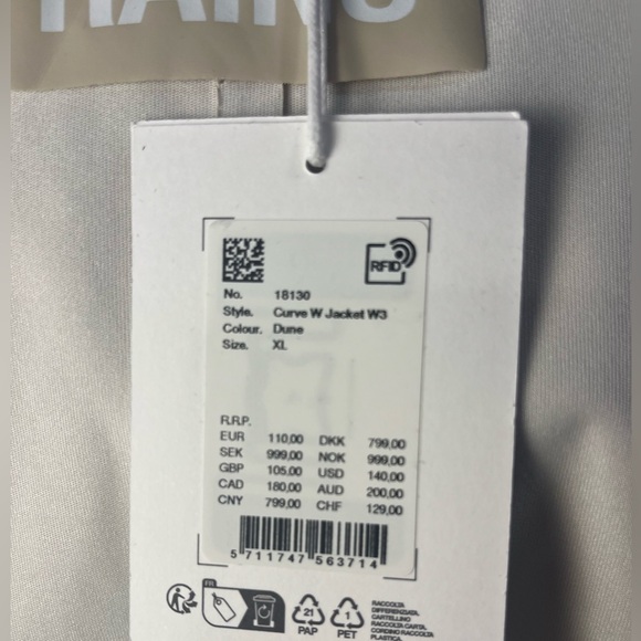 NWT Rains Curve Hooded Jacket -XL - Picture 11 of 14